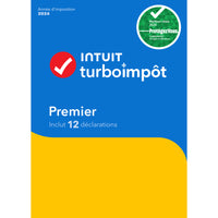 Intuit - TurboImpôt Premier 2024 - 12 déclarations - Français - Windows [Téléchargement]-Conçu pour les déclarations contenant des placements et des biens locatifs