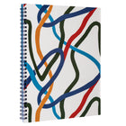 Pep Rally - Cahier à spirale - 8 po H x 10 po l - Pattern Power-80 feuilles de papier offset blanc de 55g à lignes collégiales perforées