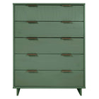 Manhattan Comfort - Granville commode haute moderne 37,8 po - vert sauge-Moderne-contemporain avec une touche de glamour - grande commode pour chambre