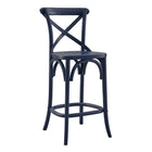 Modway - Gear Tabouret de comptoir - Bleu Minuit-Tabouret de comptoir de ferme moderne