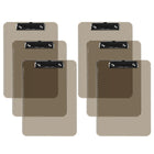 Davis Group - Planchettes à pince transparentes, format lettre, 9 po l x 12 po H – Fumée - 6 par paquet-Les planchettes sont fabriquées en plastique moulé par injection résistant et durable et présentent des bords lisses