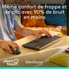 Logitech MK295 ensemble silencieux clavier/souris - graphite-Le clavier bénéficie d’un pavé numérique complet et de 8 boutons de raccourcis pour simplifier la navigation et taper efficacement les données
