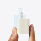 Anker - Chargeur Mural USB-C Nano 30W avec Câble Tressé de 3 pieds - Blanc-Compact et rerepliable: Grâce à la technologie GaN, ce chargeur est 32,5 % plus petit que le chargeur 20 W original d'Apple et dispose d'une prise repliable pratique