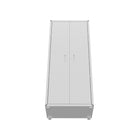 Manhattan Comfort - Armoire de garage moderne Fortress 77 cm (30,3 po) - Blanc-Comprend des pieds ronds en métal surélevés du sol