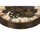 Monarch Specialties - Horloge - 20 po Rond - Mécanisme D'Engrenage - Horloge Murale - Brun - Transitionnel-Aucun assemblage n'est nécessaire, il suffit d'insérer 3 piles AA (piles non incluses), de l'accrocher et d'apprécier la façon dont elle rehausse votre décoration intérieure