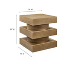 Modway - Perpetuate Totem Table d’appoint - Caramel Ash-Conception empilée