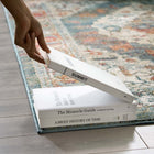 Modway - Tribute Médaillon fleural vintage vieilli Camellia Tapis de comédie 8 pi l x 10 pi L - Multicolore-Protégez les planchers contre le passage des piétons / du mobilier
