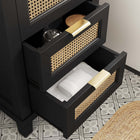 Modway - Dixie 24" Solide Armoire à coiffeuse de salle de bain - Noir noir-Jambes effilées