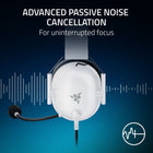 Razer - Blackshark V2 X Playstation Casque - Blanc-Un confort et une concentration absolus: Conçu pour les longues parties de jeu, ce casque gaming ultra-confortable pour Xbox ou PS5 peut être porté toute la journée et permet de jouer à des compétitions sans distraction