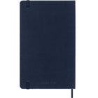 Moleskine - Agenda semainier Classic18 mois 2025-2026 - couverture rigide - grand format (12 -7 x 21 cm) - bleu saphir - 208 pages-Ouverture à plat à 180°