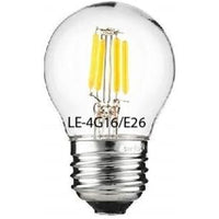 Northern Stars - DEL Ampoule LE-4G16/30/CL 3000K 120V 4W E12 450 LM Clear 40W Filament - Paquet de 2-Filament