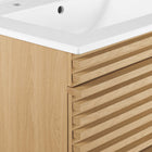 Modway - Render Support mural de 24" Vanette de salle de bain - Oak White-8