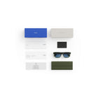 Meta - Lunettes Fury - Vert course, lentilles Atlantic bleu clair-Connectez Spotify, Apple Music et Audible à vos lunettes et dites « Hey Meta » pour jouer ce que vous aimez, mains libres. Écoutez un son premium à travers des haut-parleurs à oreille ouverte tout en restant conscient du monde qui vous entoure.