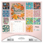 Mead - Calendrier décoratif Cat Coq 2027, 12 po x 12 po, bilingue-Présente des illustrations mensuelles en couleurs pour embellir les espaces