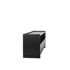 Prepac - Meuble de rangement pour téléviseur Simply Modern 70,25 po avec 3 tablettes et 3 tiroirs - Noir-Matériau Durable Pour Une Utilisation À Long Terme - Le Support TV pour téléviseur 75 pouces est construit à partir de bois composites stratifiés non toxiques (conformes CARB 2) avec un support robuste en panneau de fibres à densité moyenne pour plus de résistance - le meuble noir est facile à nettoyer et respectueux de l'environnement