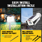 Bell+Howell - Projecteur solaire étanche d'extérieur Bionic Spotlight Pro avec caméra leurre-Fausse caméra intégrée - fausse caméra de sécurité intégrée pour un effet dissuasif supplémentaire tout en éclairant les zones extérieures