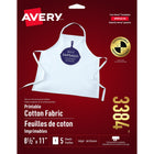 Avery - Tissu en coton imprimable, blanc-1