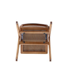 Manhattan Comfort - Lot de 2 chaises pliantes de salle à manger Lambinet 53 cm style industriel chic - Nature-10