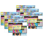 Ashley Productions - ASH95021-6 Tapis d'apprentissage Smart Poly - 12" x 17" - double face - Bases du clavier et sécurité Internet - lot de 6-Surface double face robuste, sans nécessité de pelliculage.
