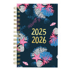 Blueline - 2025-2026 agenda académique quotidien/mensuel - 8 po x 5 po - Collection Océan - Anglais-NOUVEAUX: fiches de projet et planificateur mensuel avant chaque mois