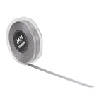 JAM Paper - Ruban de satin double face - 3/8" de large x 25 m - Argent-Taille : 0,375 po x 25 mètres
