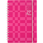 Mead – Agenda hebdomadaire/mensuel 2027 petit – 8 1/2 po x 6 po – Colour Pop fuchsia – bilingue-15 mois : octobre 2026 à décembre 2027 + 3 pages mensuelles de janvier, février et mars 2028