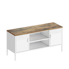 Manhattan Comfort - Meuble TV moderne Landen 47,3 po - Blanc-Garantie limitée du fabricant de 30 jours