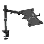 AnthroDesk - Bras de fixation pour ordinateur portatif avec pince de bureau-Construction d'acier épais et robuste, noir