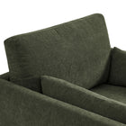 Modway - Wellfleet Slipcover Mélange de lin Fauteuil - Sauge-8
