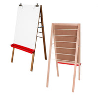 Crestline - Chevalet de peinture pour salle de classe - 137 cm (h.) x 61 cm (l)-Chevalet en bois fabriqué à la main