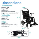 Journey - Air Elite Fauteuil électrique pliant léger - rouge-Offre jusqu’à 10 milles d’autonomie avec une seule charge