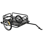 Aosom - Remorque de transport pour bicyclette-Cadre en acier léger 
