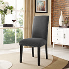 Modway - Parcel Restauration Tissu rembourré Fauteuil d’appoint - Gris-Tissu doux Polyester Rembourrage