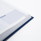 Blueline - 2026 Agenda quotidien Traditional Couverture rigide - 8 po x 5 po - Bleu - Bilingue-50 % de papier recyclé post-consommation