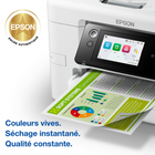 Epson - Cartouche d'encre DURABrite Ultra T842 - capacité standard - Cyan-Formulation améliorée pour produire des couleurs encore plus intenses