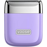 Yoose - Rasoir électrique portable rotatif Nano - Violet-Conception compacte et portative : Format de poche et léger, il se glisse facilement dans un sac à main ou un sac de voyage pour une utilisation n'importe où