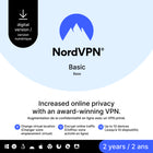 NordVPN - Basic VPN service abonnement de 2 ans [Téléchargement]-Défendez l'ensemble de votre foyer. Gardez NordVPN actif sur un maximum de dix appareils simultanément ou sécurisez l'ensemble du réseau de votre maison en configurant la protection VPN sur votre routeur. Compatible avec Windows, macOS, iOS, Linux, Android, Android TV, Android TV Stick, les navigateurs Web et d'autres plateformes populaires.