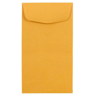 Jam Paper - Enveloppes recyclées n° 6 pour pièces de monnaie, 3 3/8 po H x 6 po l, Kraft brun, Paquet de 50-Couleur : Kraft brun