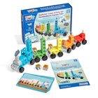 Hand2Mind - Ensemble d'activités MathLink Cubes Train express Numberblocks - Ensemble de 68-Seuls Five, ni plus ni moins, peuvent arrêter le Numberblocks Express ! Complétez une série de défis de comptage, d'addition et de soustraction pour arrêter le Numberblocks Express