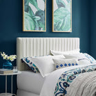 Modway - Keira Performance Velvet Tête de lit King/King de Californie, Ivoire-Rembourrage en velours polyester Performance