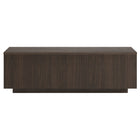 Hudson&Canal - Table basse rectangulaire Reyes 48" L - Brun aulne-La table est fabriquée à partir de matériaux MDF et PVC de haute qualité