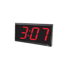 Pyramid Time Systems Ensemble d'horloges numériques 4 chiffres DEL rouge cadre noir, sans fil synchronisé RF, (WSCBD-5)-Couverture de signal jusqu'à 250 000 pi ca ; aucune licence de site FCC ou IC n'est requise.