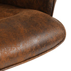 Chaise de Bureau Relax à Hauteur Réglable Homy Casa – Suédine Marron-Les accoudoirs rembourrés offrent un confort supplémentaire et réduisent la tension sur vos bras pendant de longues heures de travail