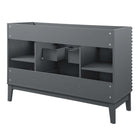 Modway - Render 48" Armoire de lavabo compatible avec un seul lavabo (non inclus) - Gris-Bassin d’évier et installations non inclus