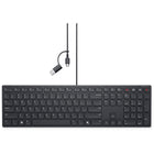 Dell - Clavier de collaboration filaire silencieux KB525C Pro - Multilingue-Limitez les distractions sur ce clavier de taille standard à profil bas conçu pour une expérience de frappe silencieuse et confortable