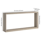 Hudson&Canal - Console Osmond 64" L - Blanc aulne-9