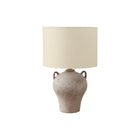 Monarch Specialties - Luminaire - 22 po H Lampe De Table - Céramique Beige - Abat-Jour Beige - Transitionnel-Cette lampe de table de 22 pouces de haut est dotée d'une base en céramique beige marbrée en forme de cruche ancienne, associée à un abat-jour contemporain en tissu beige, pour un ajout élégant à tout décor de salon, de chambre à coucher ou de bureau à domicile