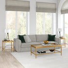 Hudson&Canal - Table d'appoint carrée Alexis de 50 cm de largeur par - Laiton-Nettoyer avec un chiffon doux et sec, sans produits chimiques agressifs ni produits de nettoyage abrasifs