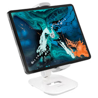 ShoppingAll - Support de Tablette Réglable Court - Blanc-Idéal pour transformer les tablettes et autres appareils en écrans interactifs