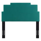 Modway - Kasia Performance Velvet Tête de lit jumelée, Sarcelle-Tissu résistant aux taches durable